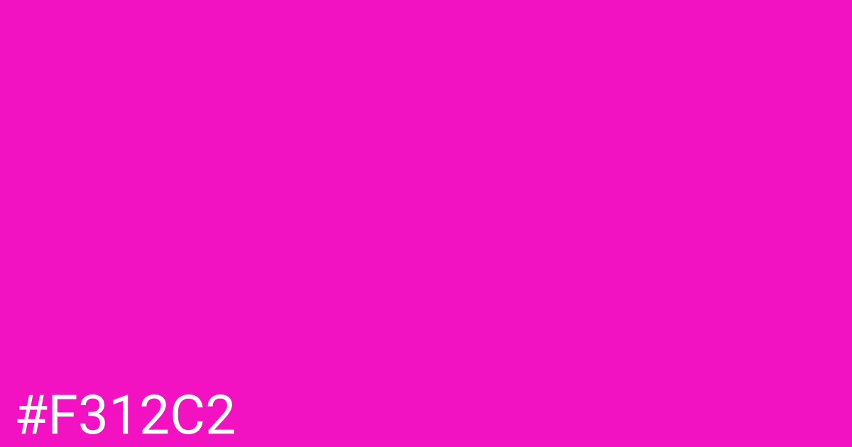 Hex color #f312c2 graphic