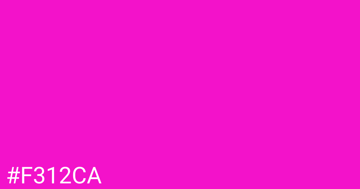 Hex color #f312ca graphic