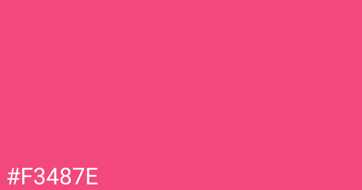 Hex color #f3487e graphic