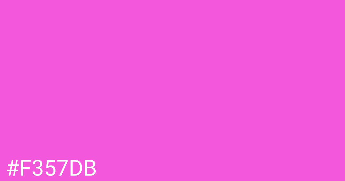 Hex color #f357db graphic