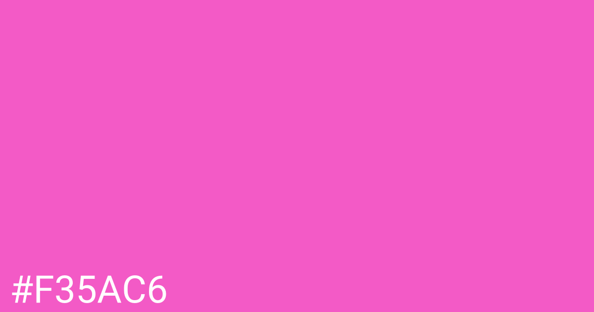 Hex color #f35ac6 graphic