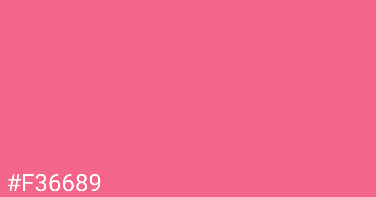 Hex color #f36689 graphic