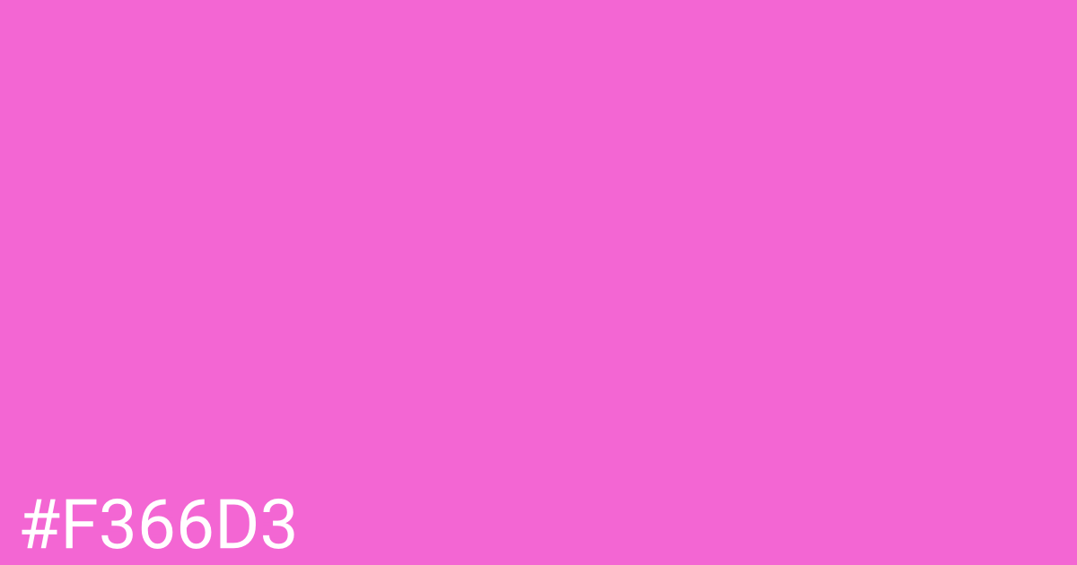 Hex color #f366d3 graphic
