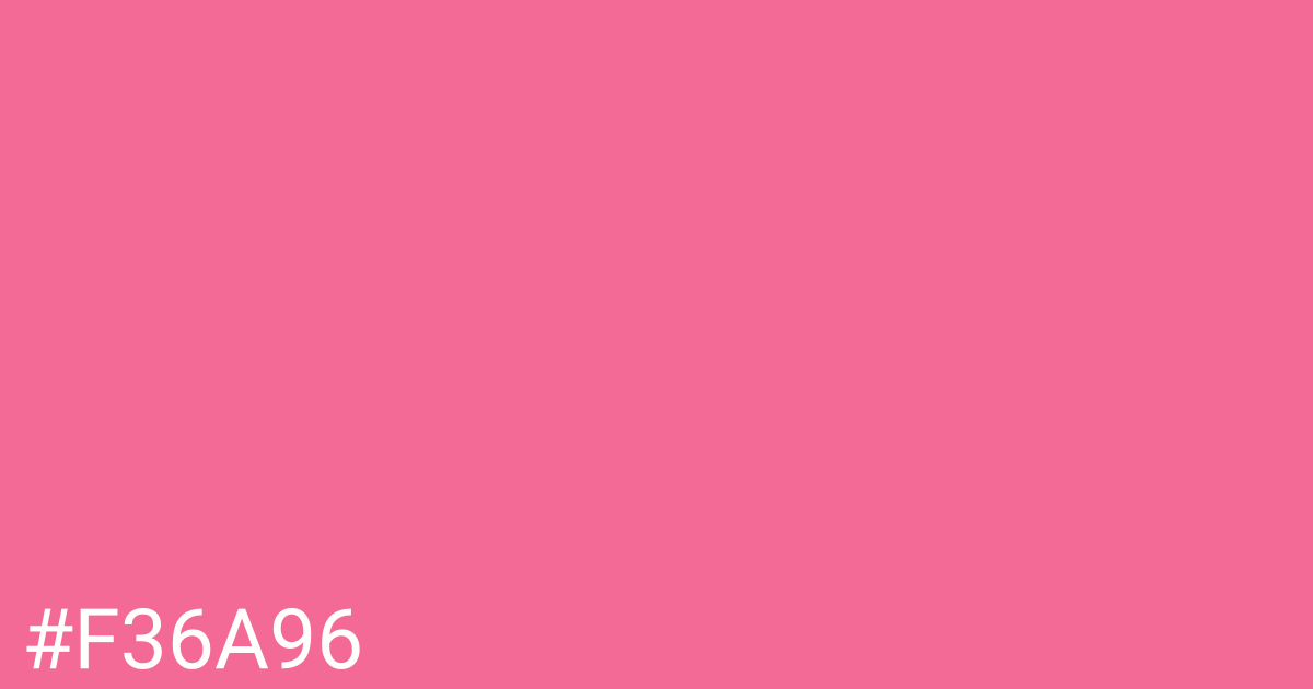 Hex color #f36a96 graphic