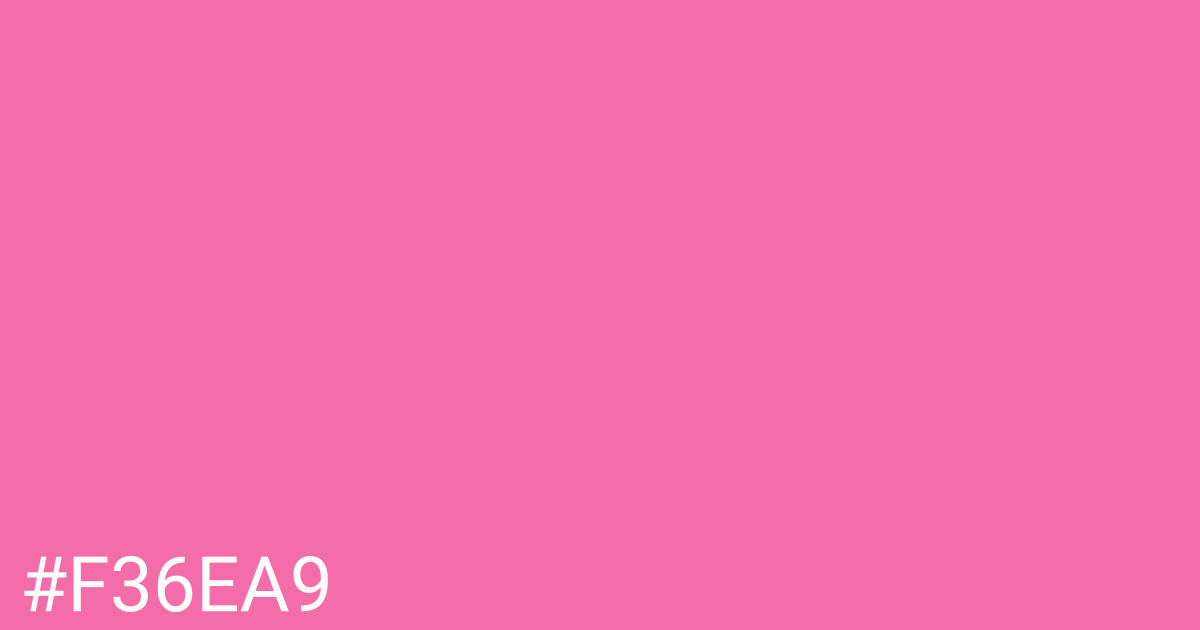 Hex color #f36ea9 graphic