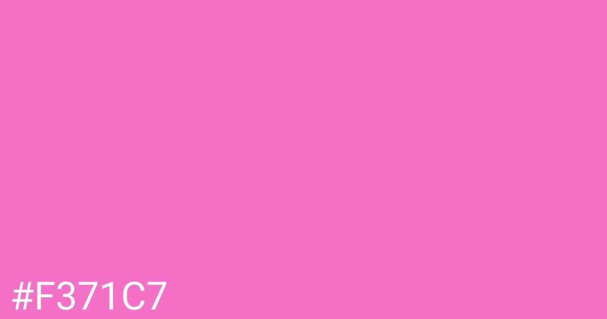 Hex color #f371c7 graphic