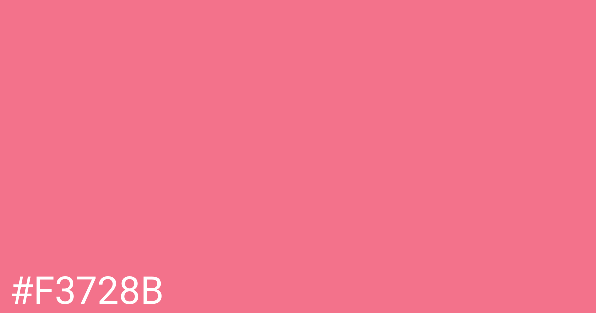 Hex color #f3728b graphic