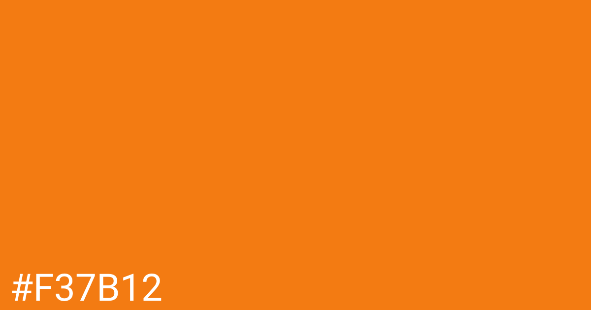 Hex color #f37b12 graphic