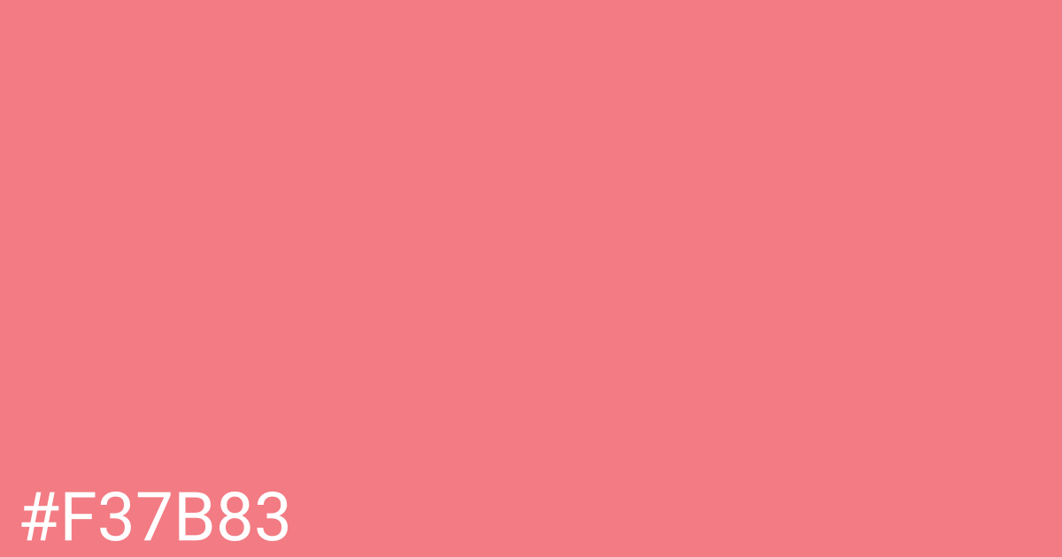 Hex color #f37b83 graphic