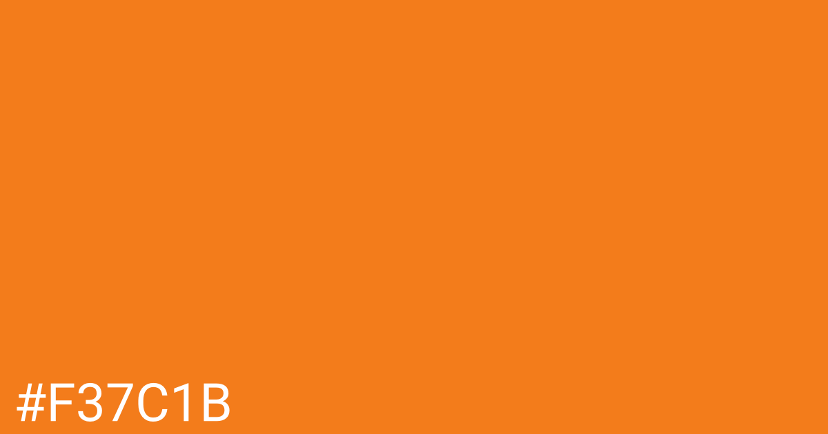 Hex color #f37c1b graphic