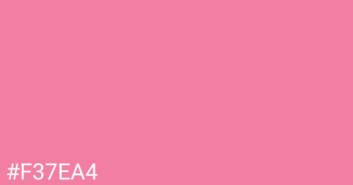 Hex color #f37ea4 graphic