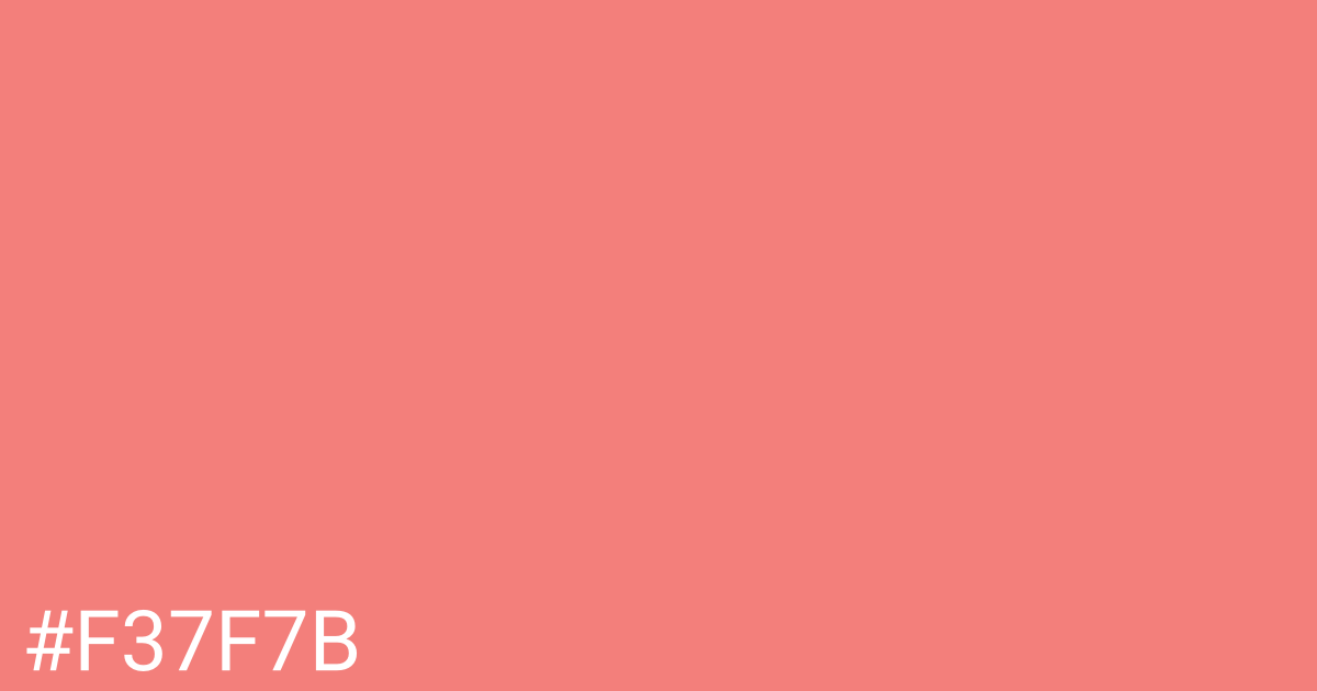 Hex color #f37f7b graphic