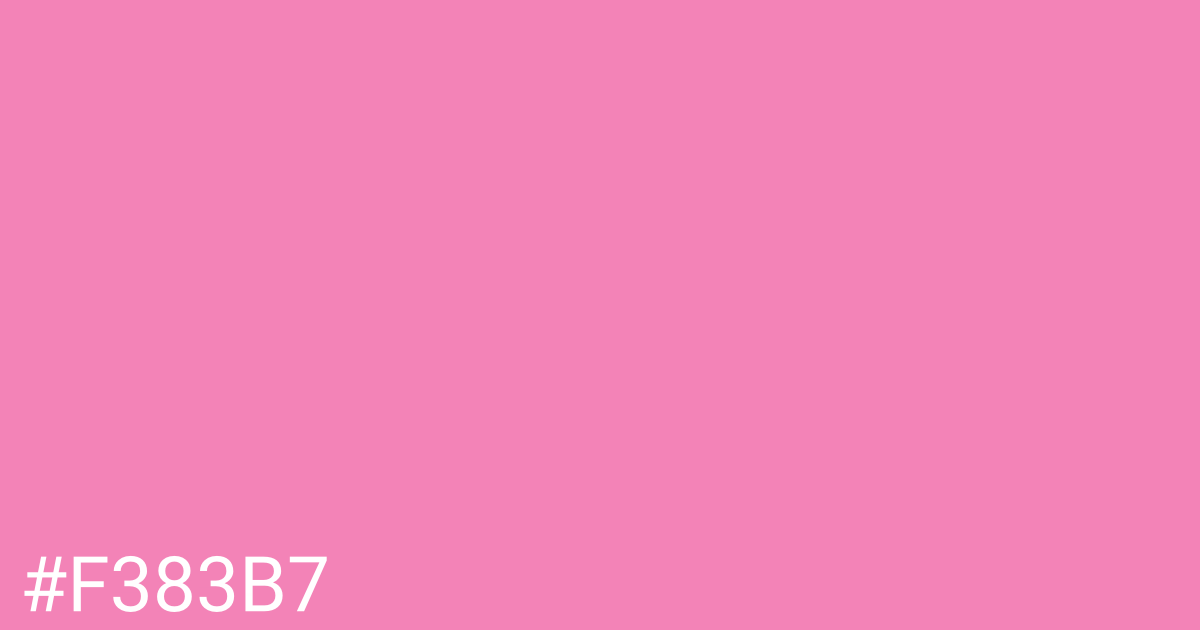 Hex color #f383b7 graphic