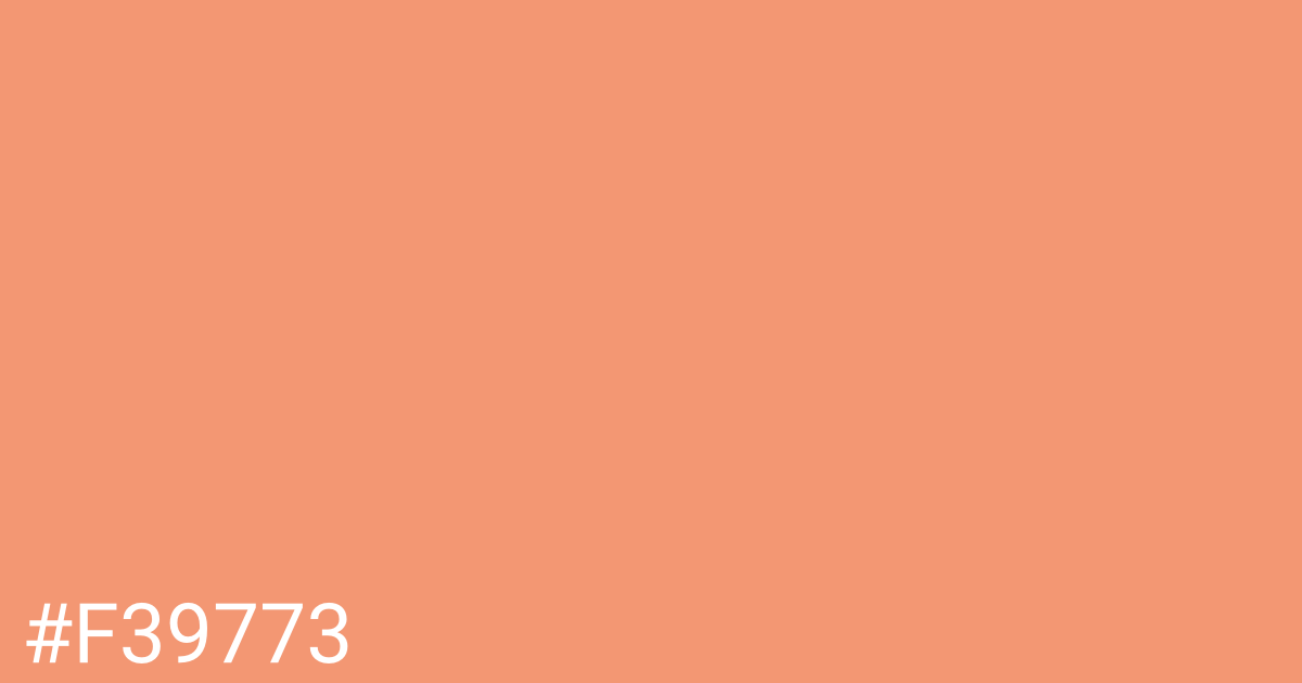 Hex color #f39773 graphic