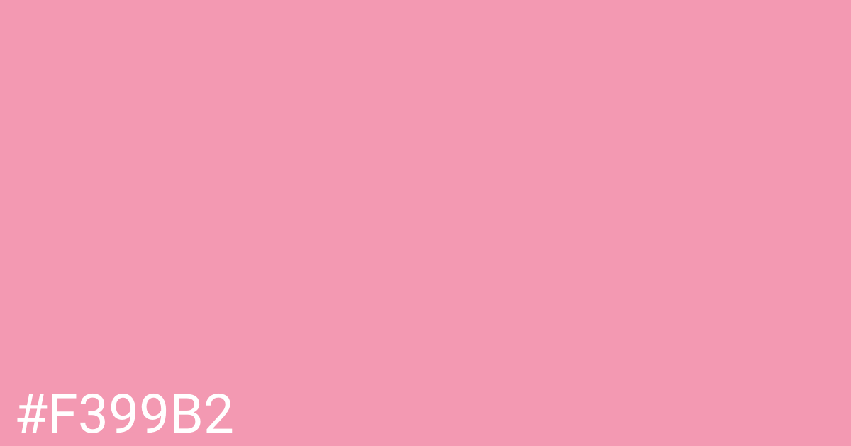 Hex color #f399b2 graphic