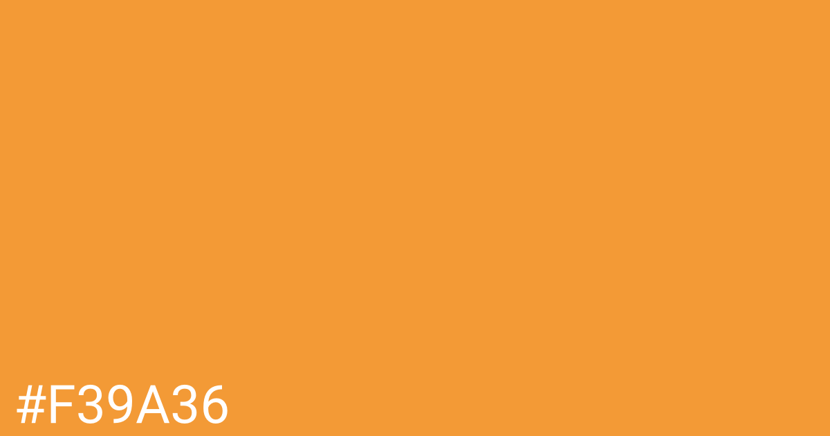 Hex color #f39a36 graphic