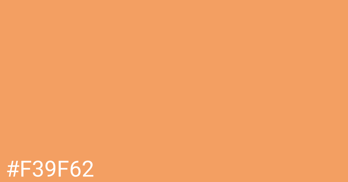 Hex color #f39f62 graphic