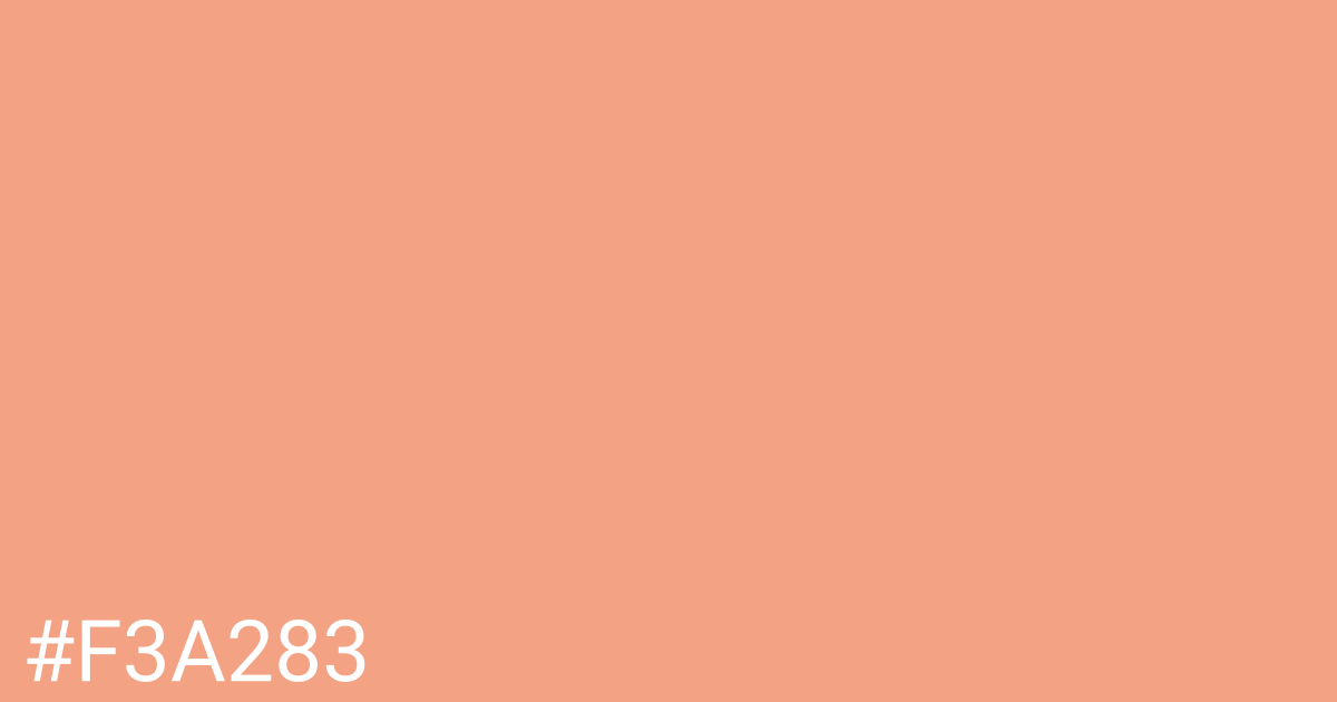 Hex color #f3a283 graphic