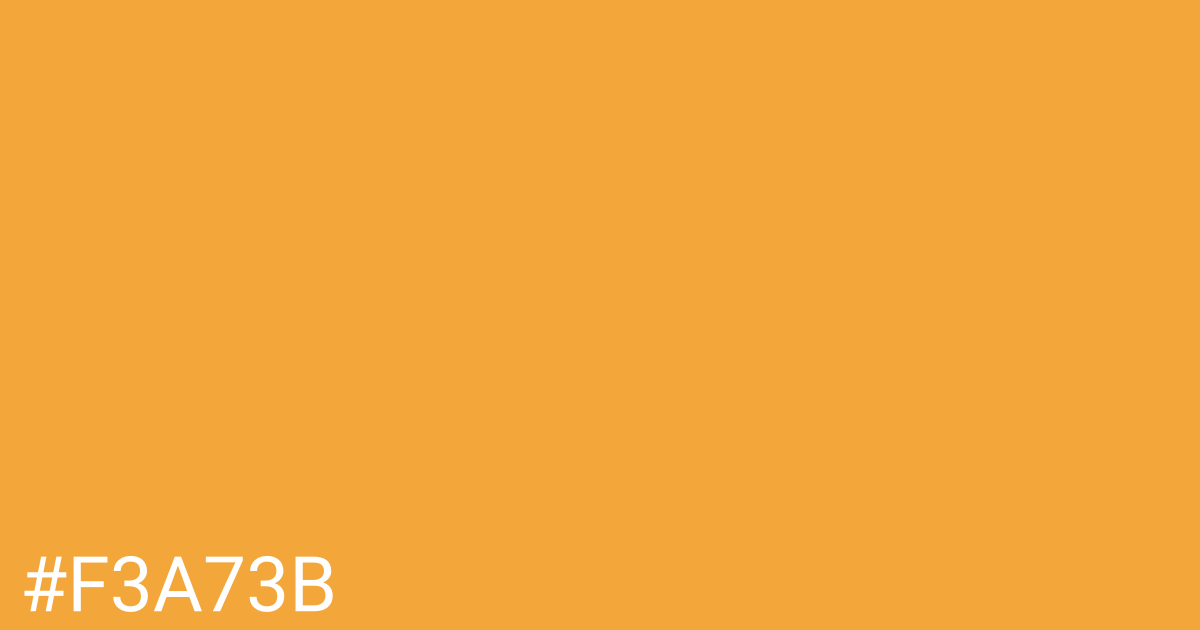 Hex color #f3a73b graphic