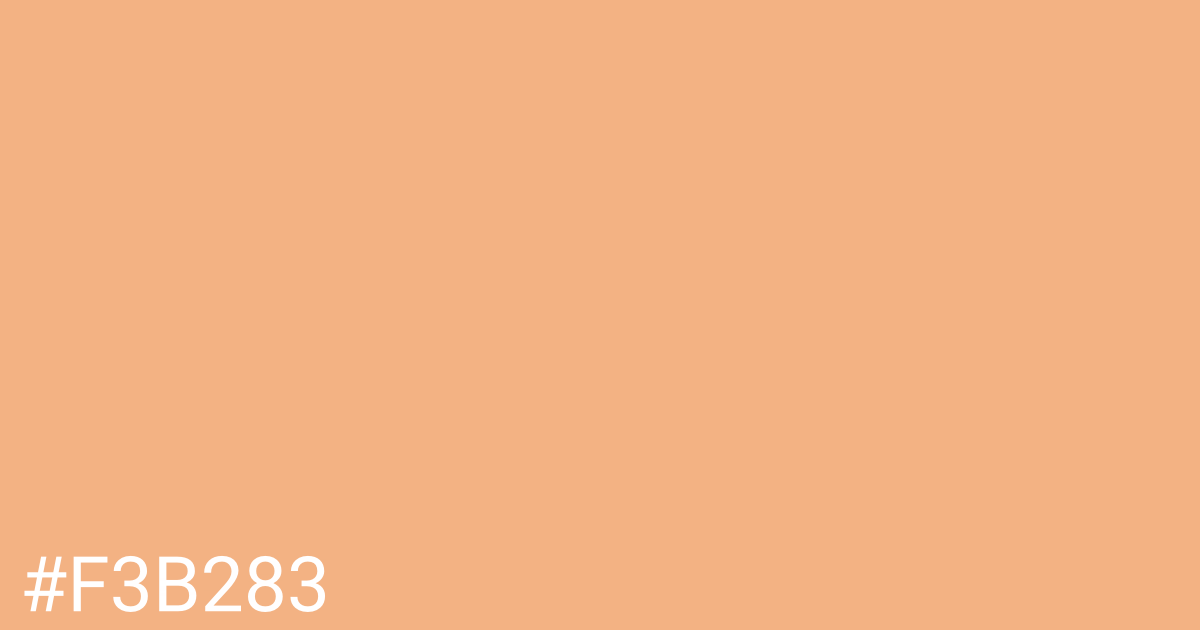 Hex color #f3b283 graphic