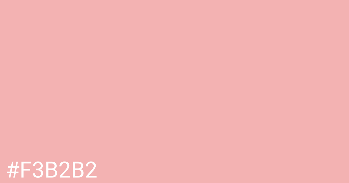 Hex color #f3b2b2 graphic