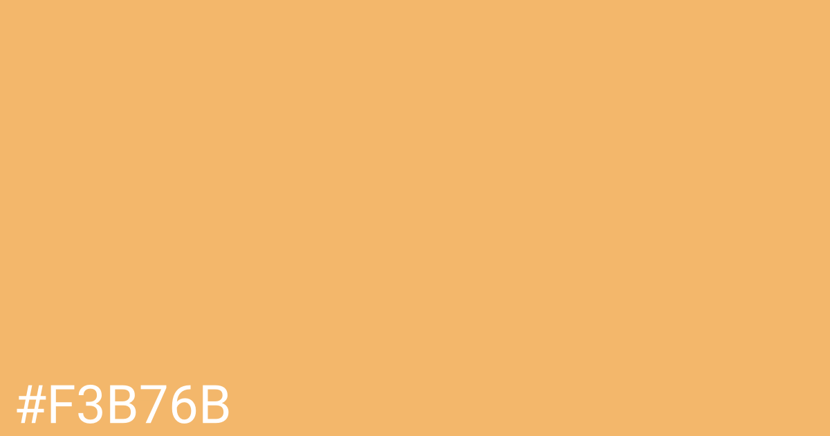 Hex color #f3b76b graphic