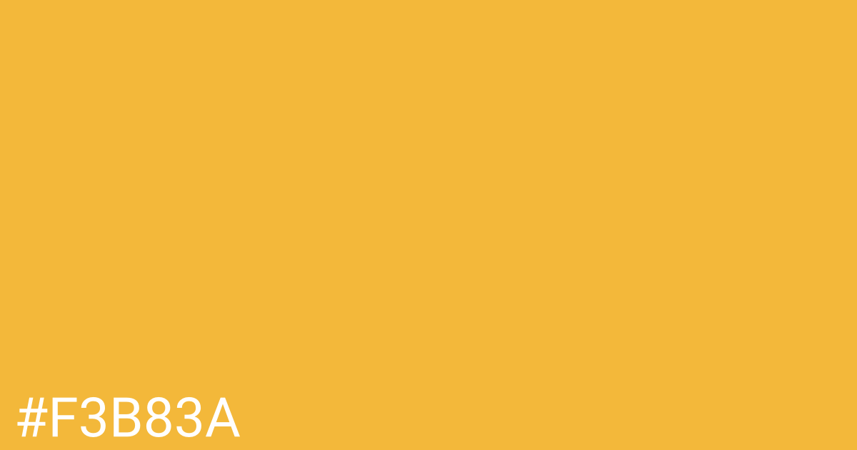 Hex color #f3b83a graphic