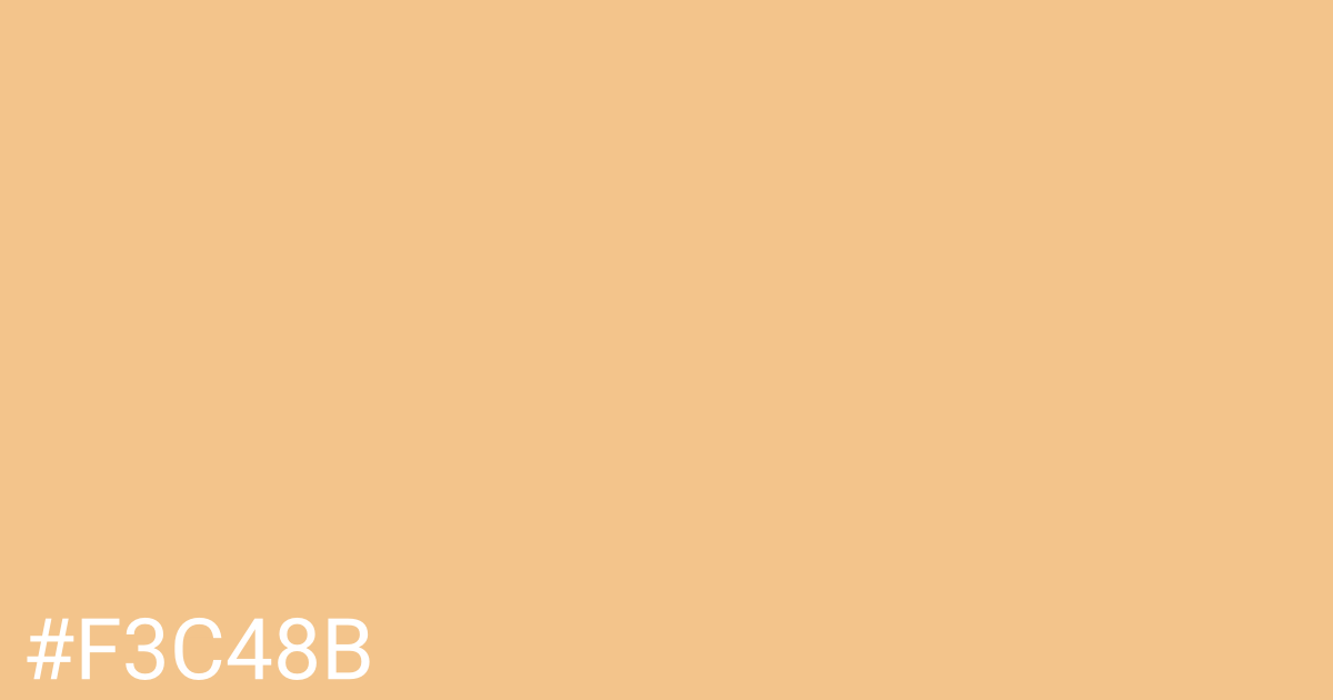 Hex color #f3c48b graphic