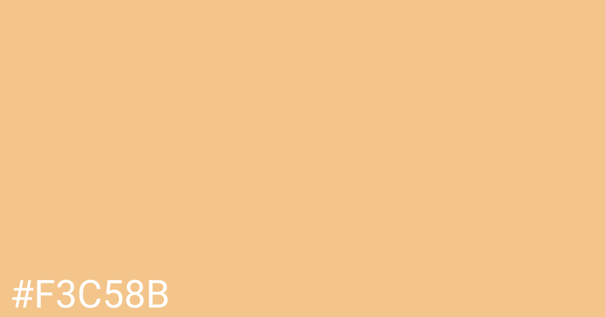 Hex color #f3c58b graphic