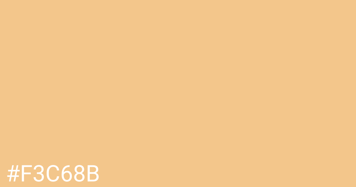 Hex color #f3c68b graphic