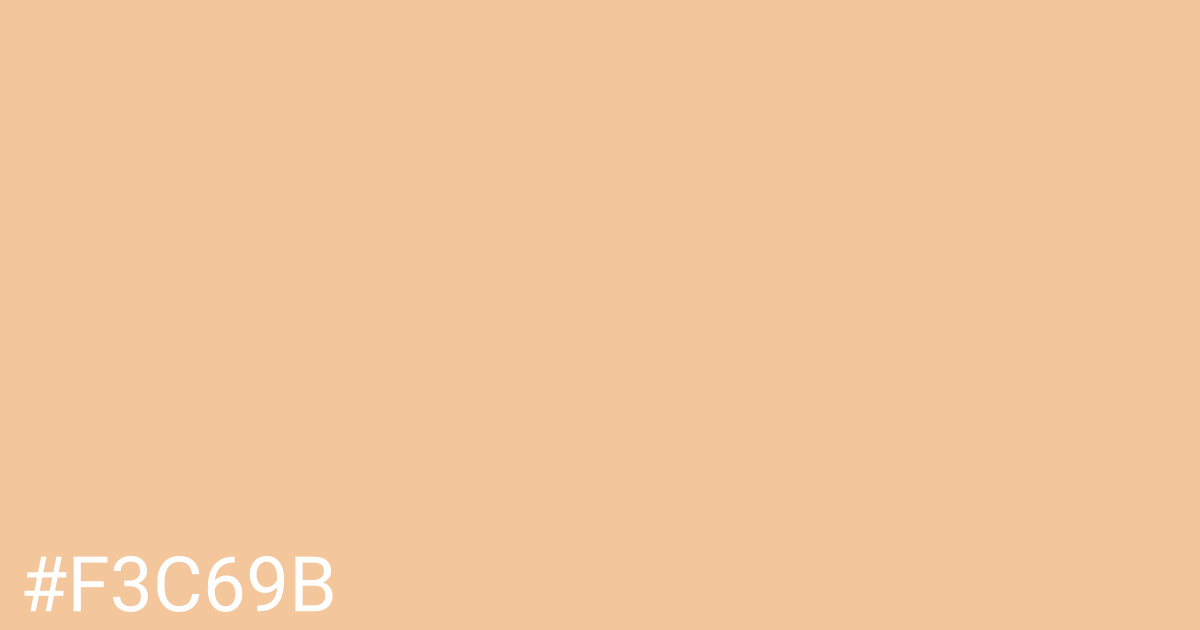 Hex color #f3c69b graphic