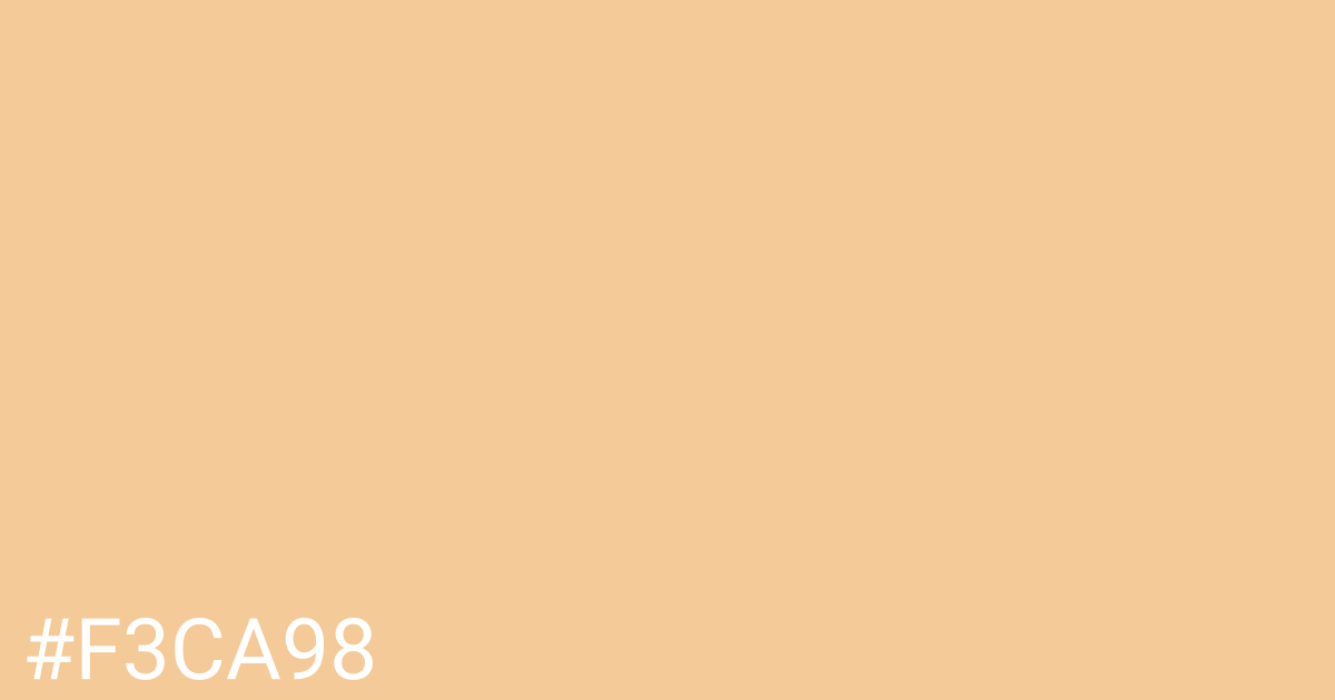 Hex color #f3ca98 graphic