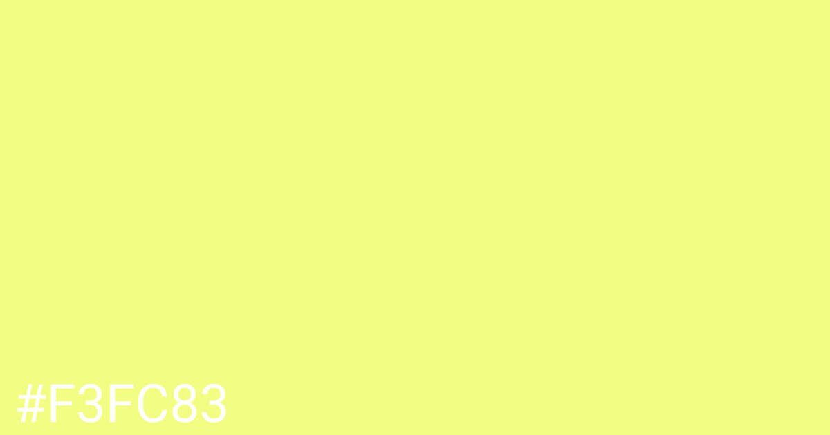 Hex color #f3fc83 graphic