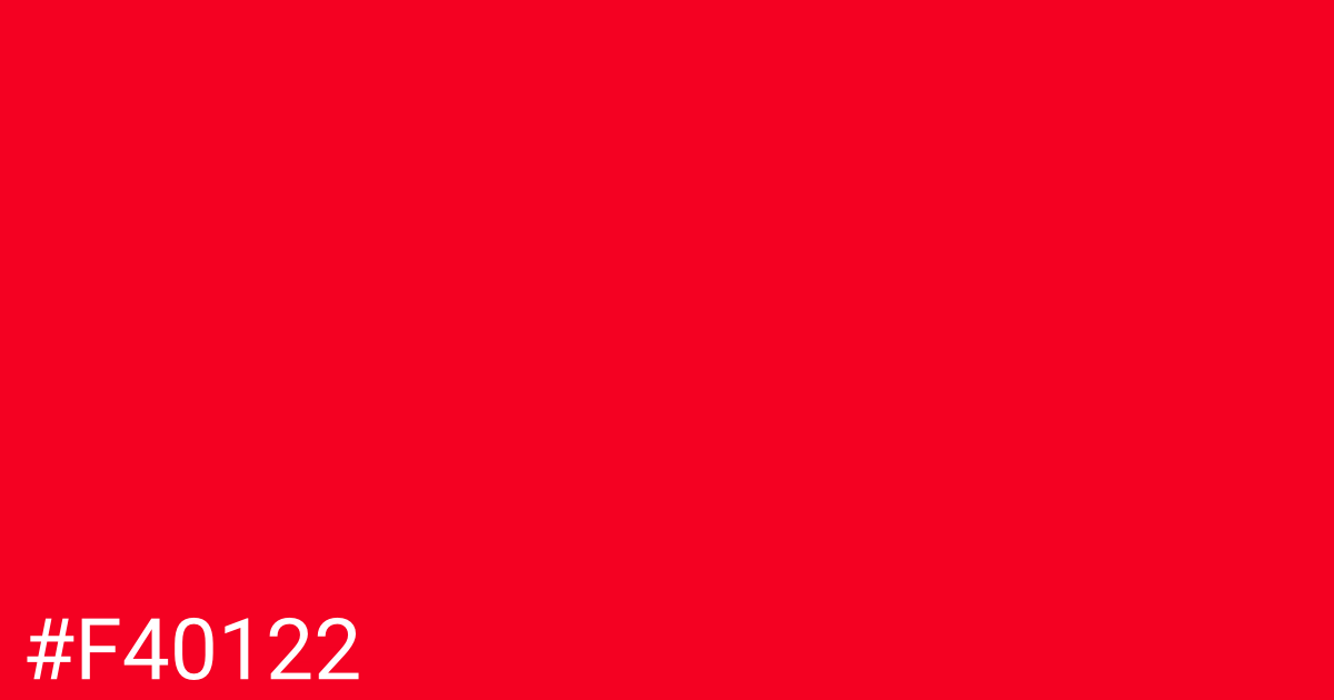 Hex color #f40122 graphic