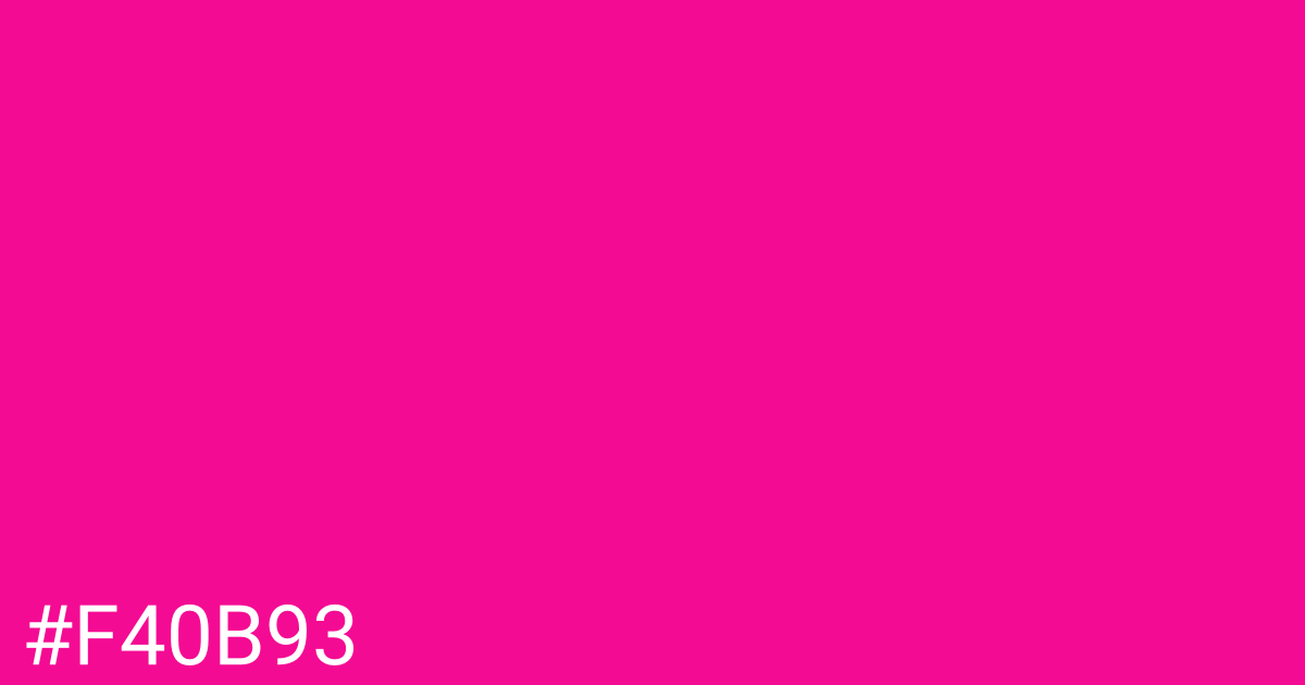 Hex color #f40b93 graphic