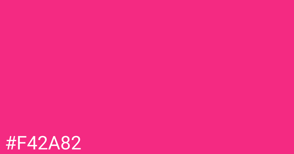 Hex color #f42a82 graphic