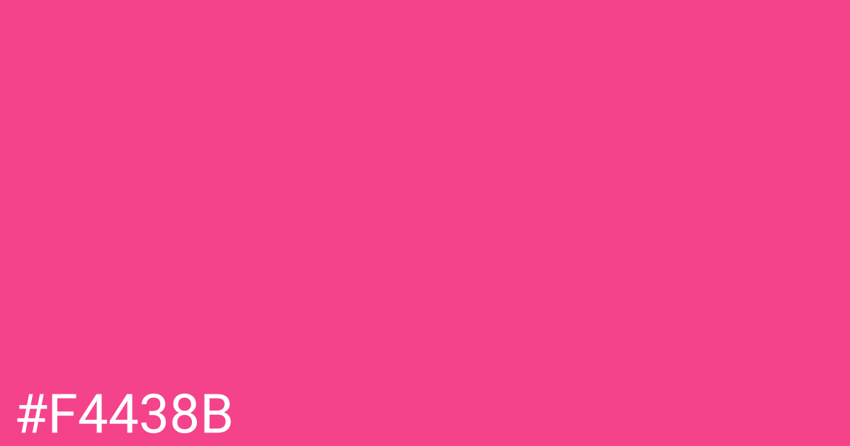 Hex color #f4438b graphic