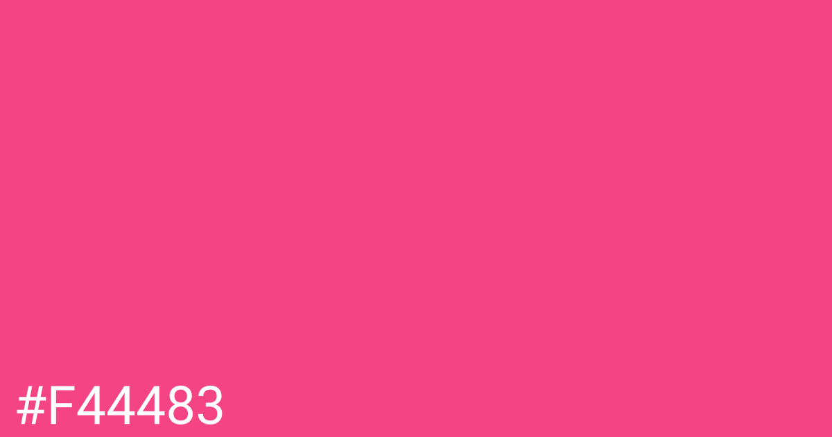 Hex color #f44483 graphic