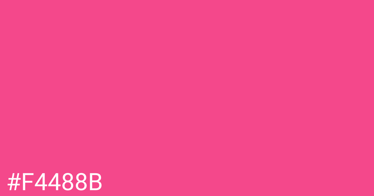 Hex color #f4488b graphic