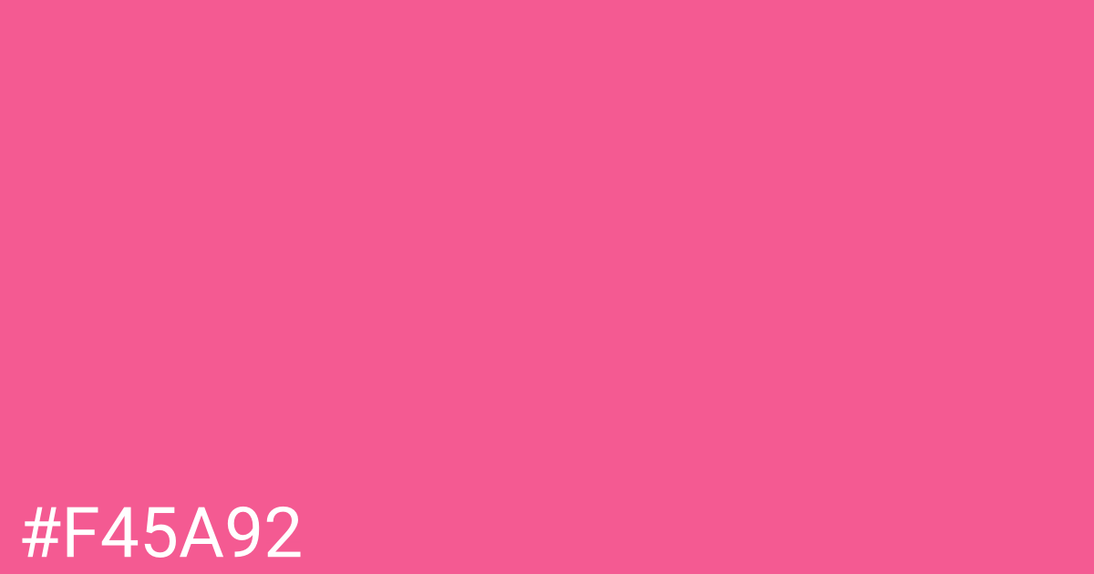 Hex color #f45a92 graphic