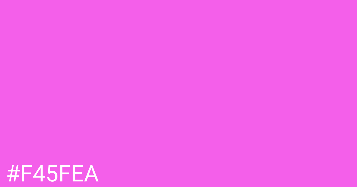 Hex color #f45fea graphic