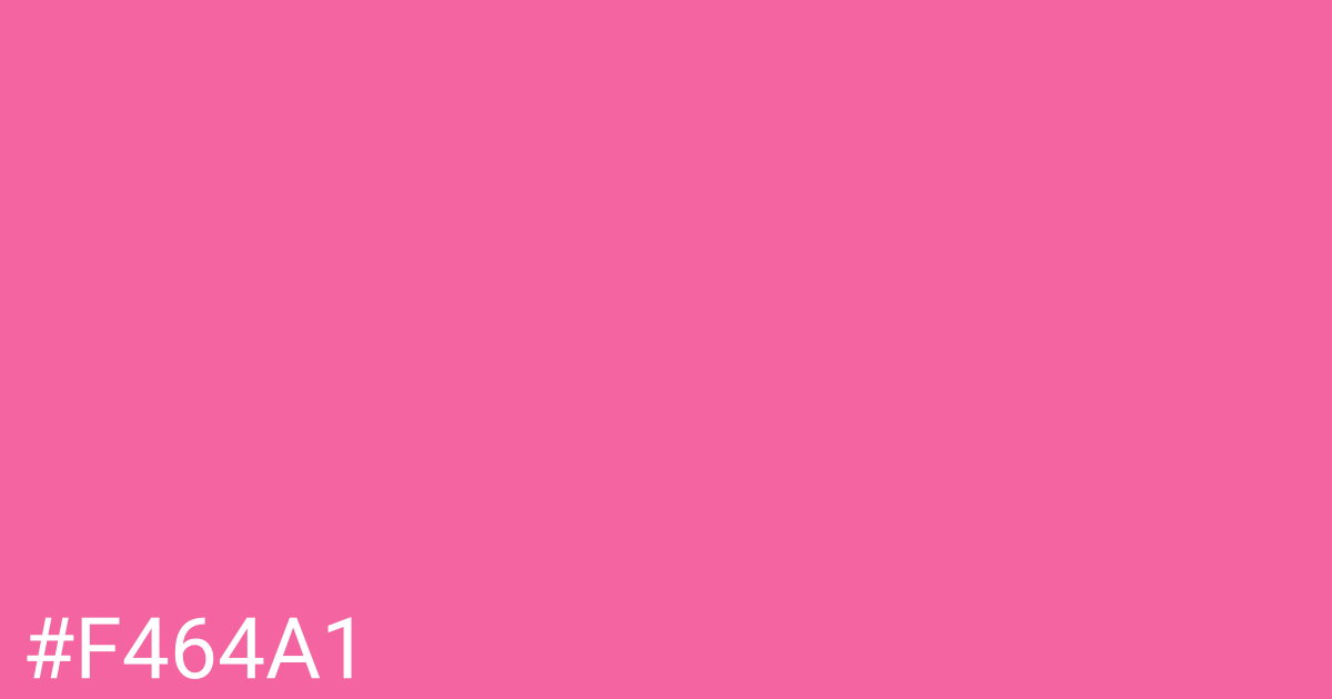 Hex color #f464a1 graphic