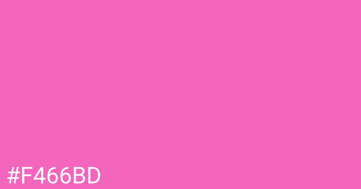 Hex color #f466bd graphic