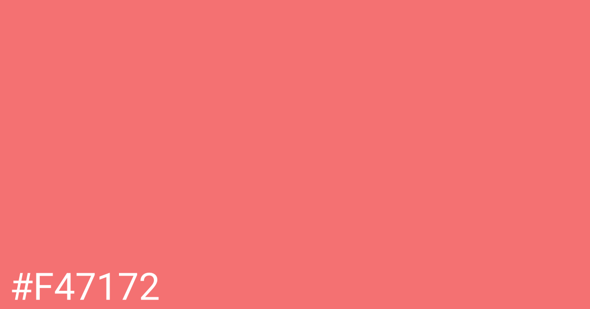 Hex color #f47172 graphic