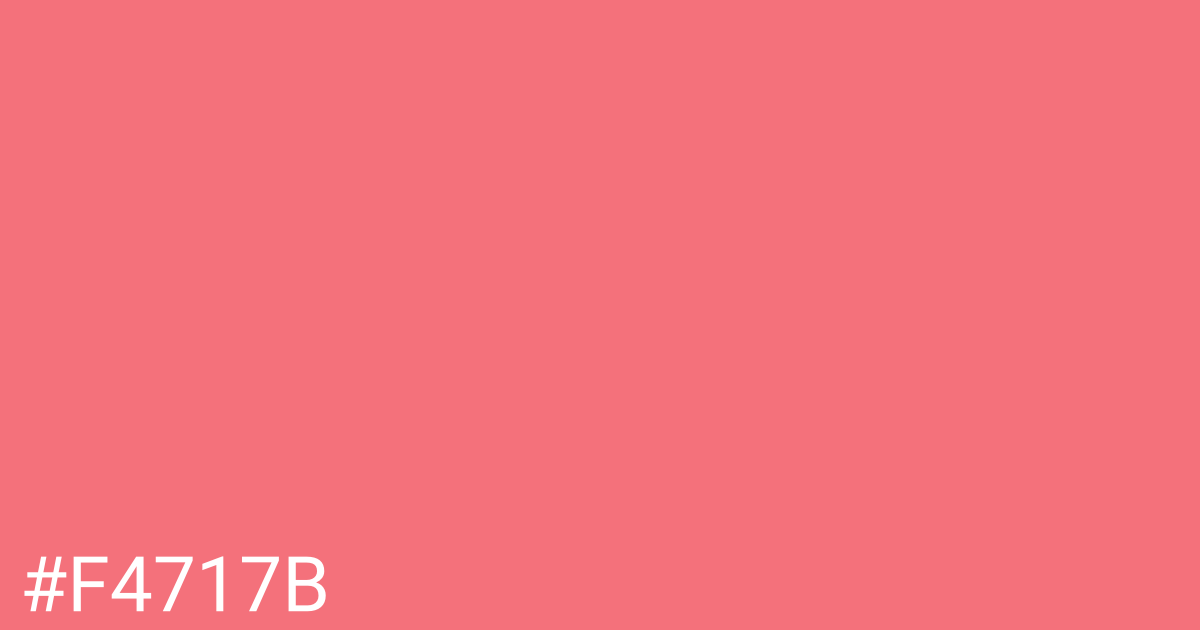 Hex color #f4717b graphic