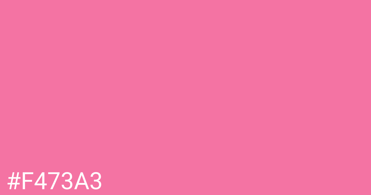 Hex color #f473a3 graphic