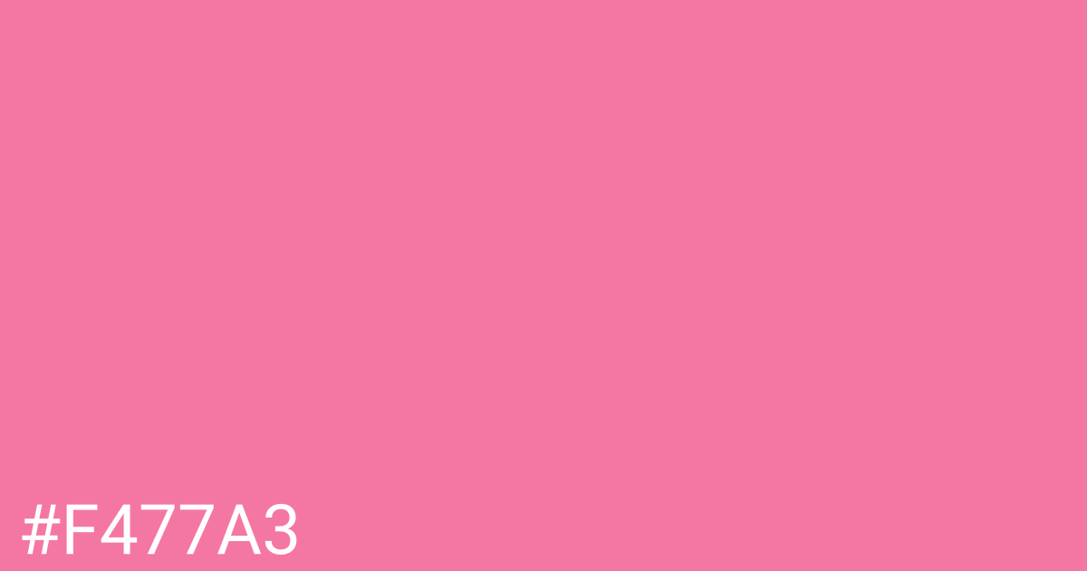 Hex color #f477a3 graphic