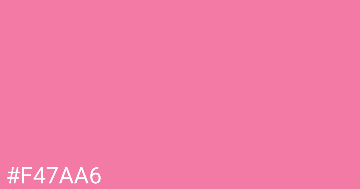 Hex color #f47aa6 graphic