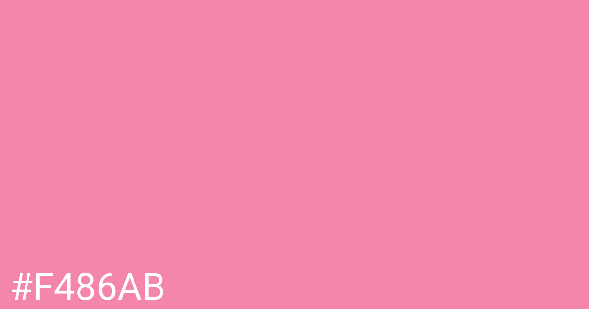 Hex color #f486ab graphic