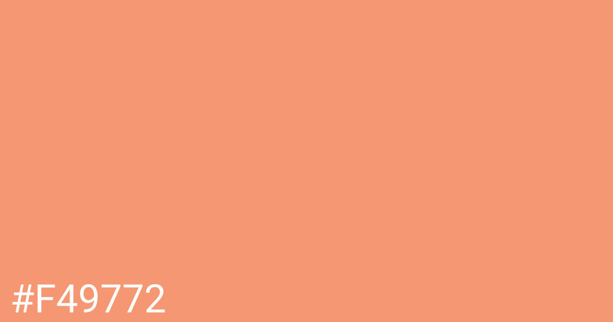 Hex color #f49772 graphic